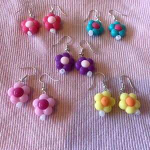 Boucles d'oreille fleur
