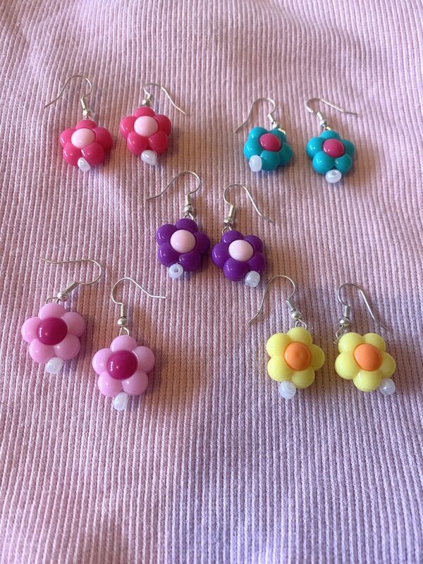Boucles d'oreille fleur