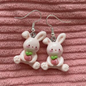 Boucles d'oreille lapin